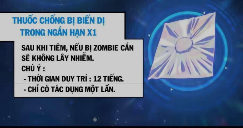 Giúp người sử dụng không bị lây nhiễm kể cả khi bị zombie cắn